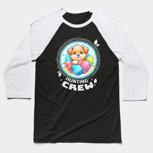 Kids Family Egg Hunter Crew Easter Boys Girl Dog Baseball T-Shirt